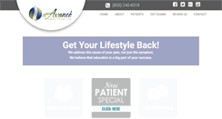 Desktop Screenshot of aavancechiropractic.com