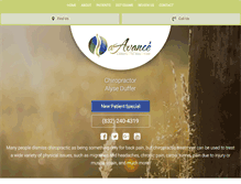 Tablet Screenshot of aavancechiropractic.com